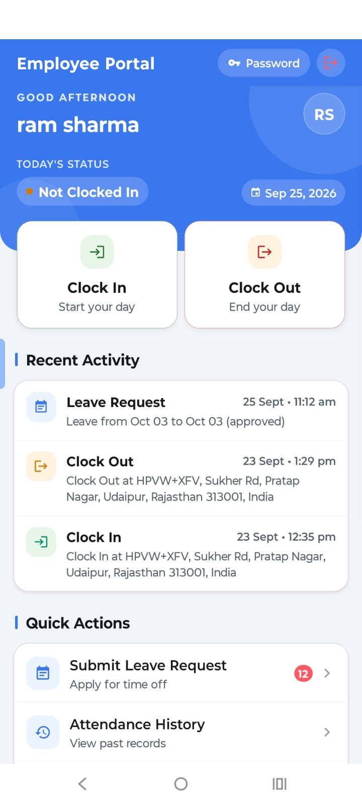 Employee Dashboard